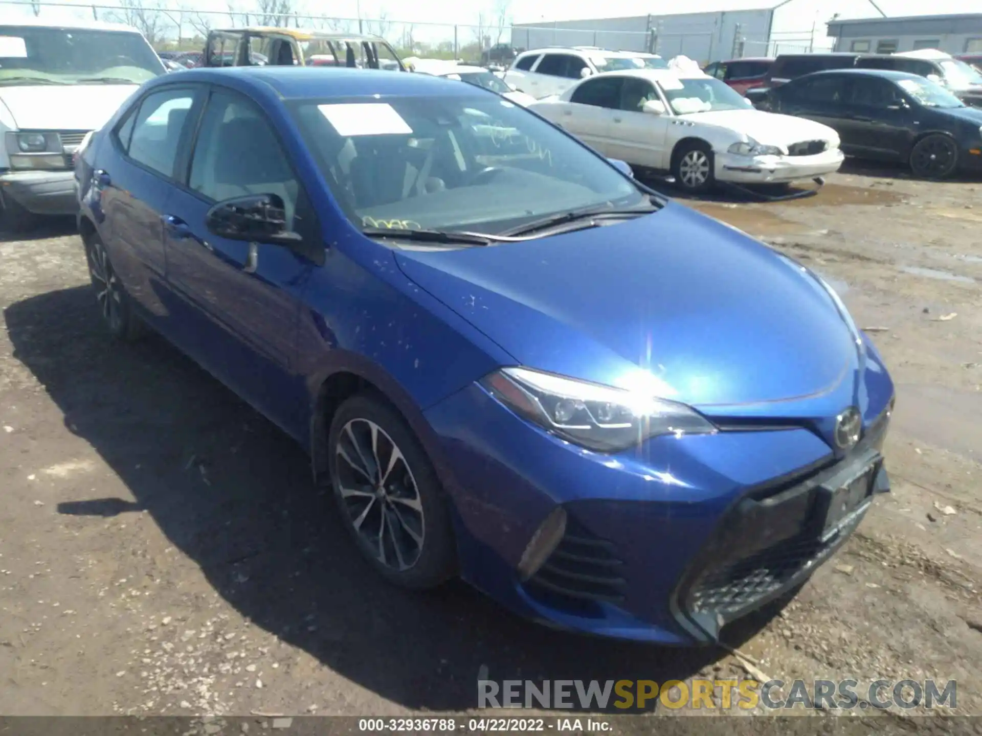 1 Photograph of a damaged car 2T1BURHE6KC205106 TOYOTA COROLLA 2019