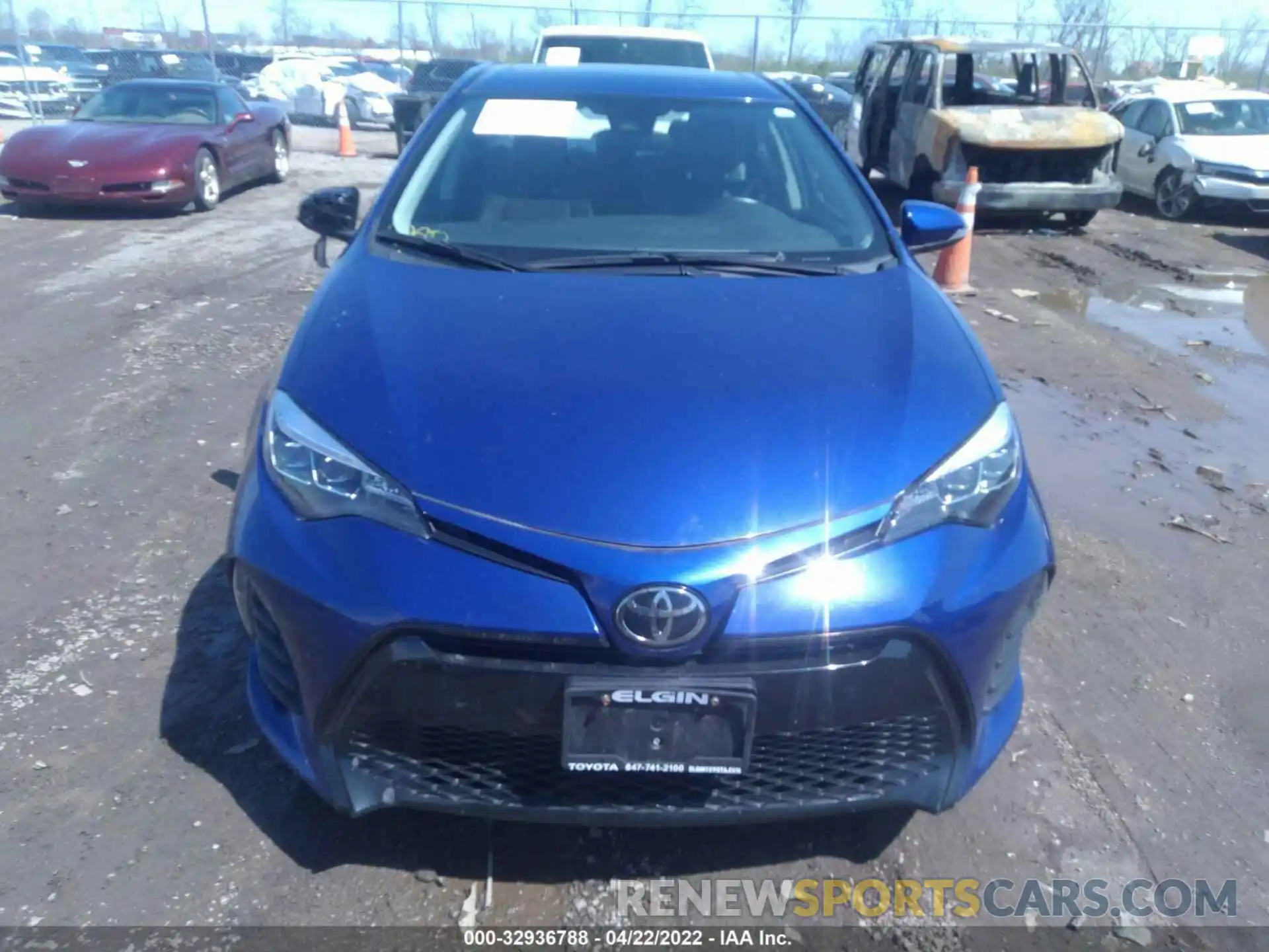 6 Photograph of a damaged car 2T1BURHE6KC205106 TOYOTA COROLLA 2019