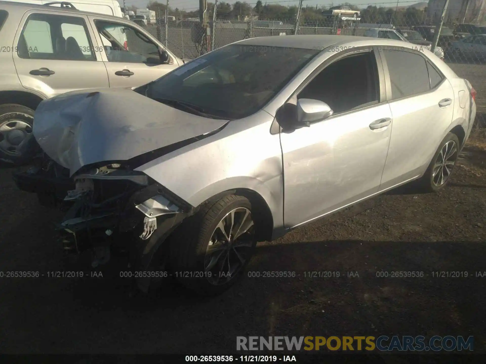 2 Photograph of a damaged car 2T1BURHE6KC205851 TOYOTA COROLLA 2019