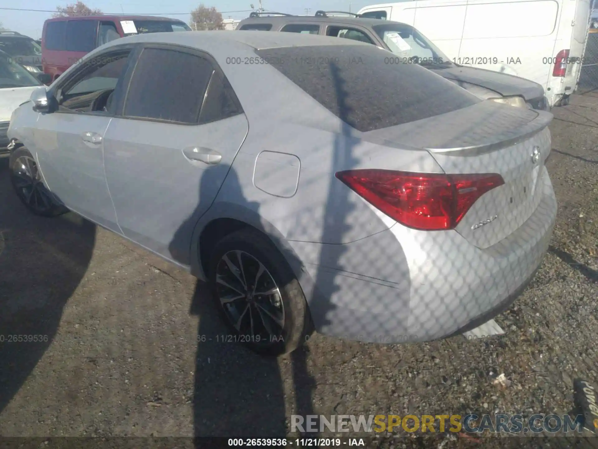 3 Photograph of a damaged car 2T1BURHE6KC205851 TOYOTA COROLLA 2019