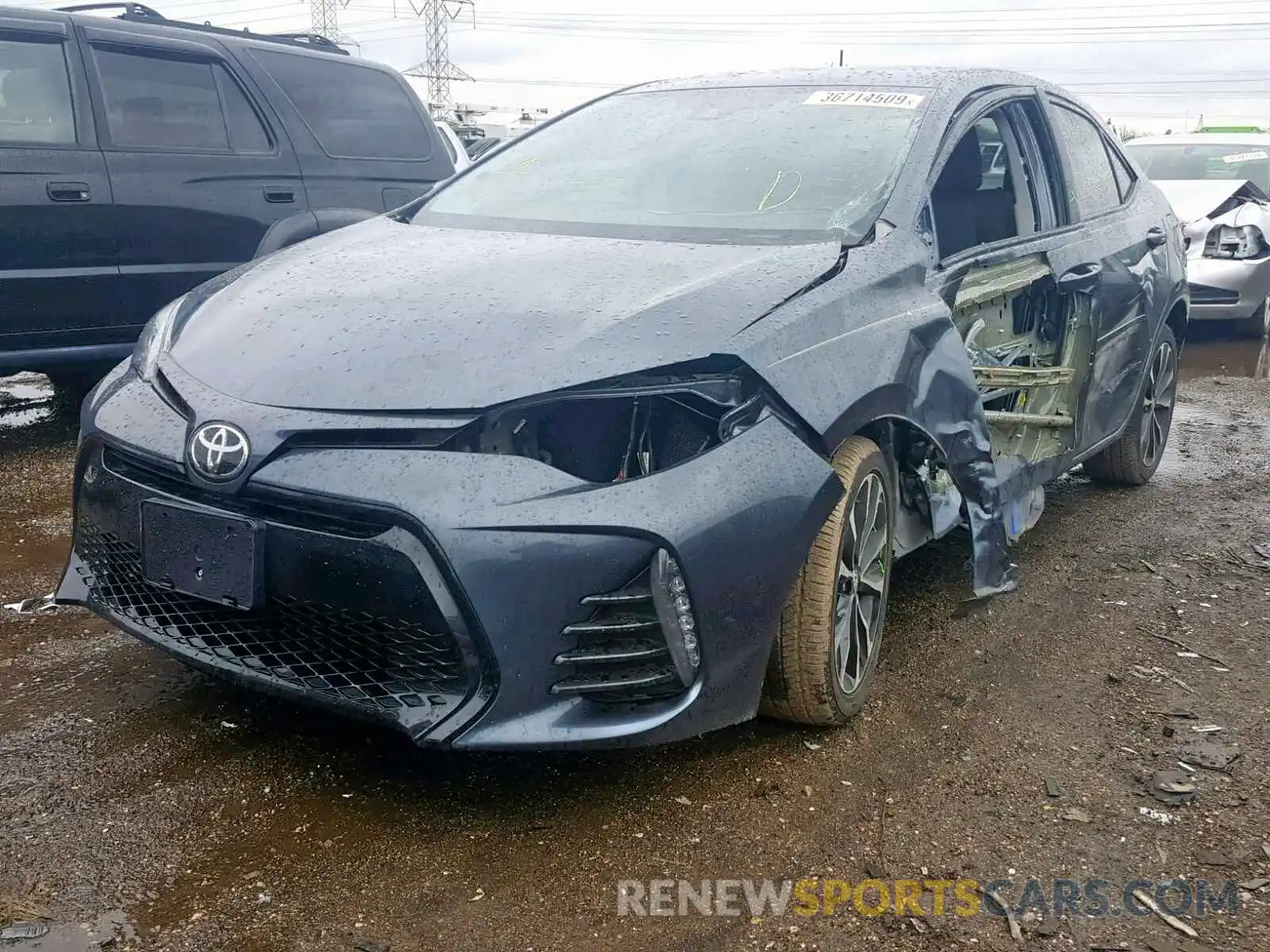 2 Photograph of a damaged car 2T1BURHE6KC206112 TOYOTA COROLLA 2019