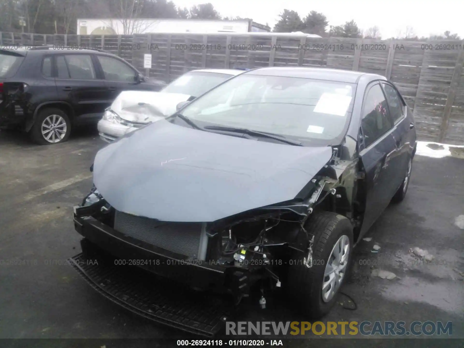 2 Photograph of a damaged car 2T1BURHE6KC206286 TOYOTA COROLLA 2019