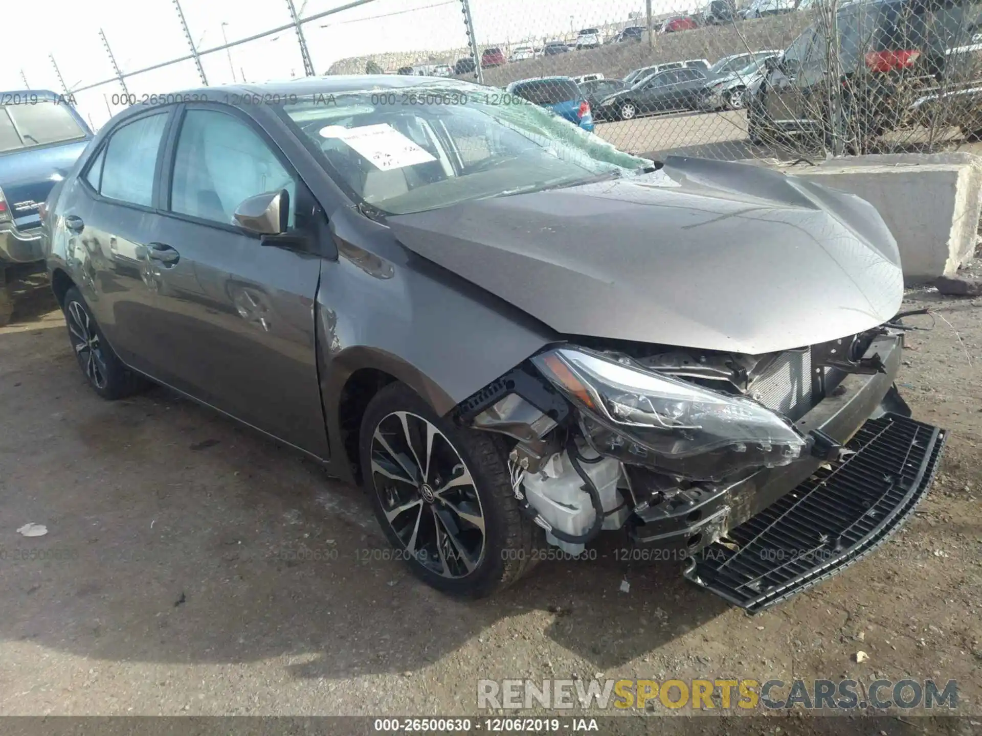 1 Photograph of a damaged car 2T1BURHE6KC206319 TOYOTA COROLLA 2019