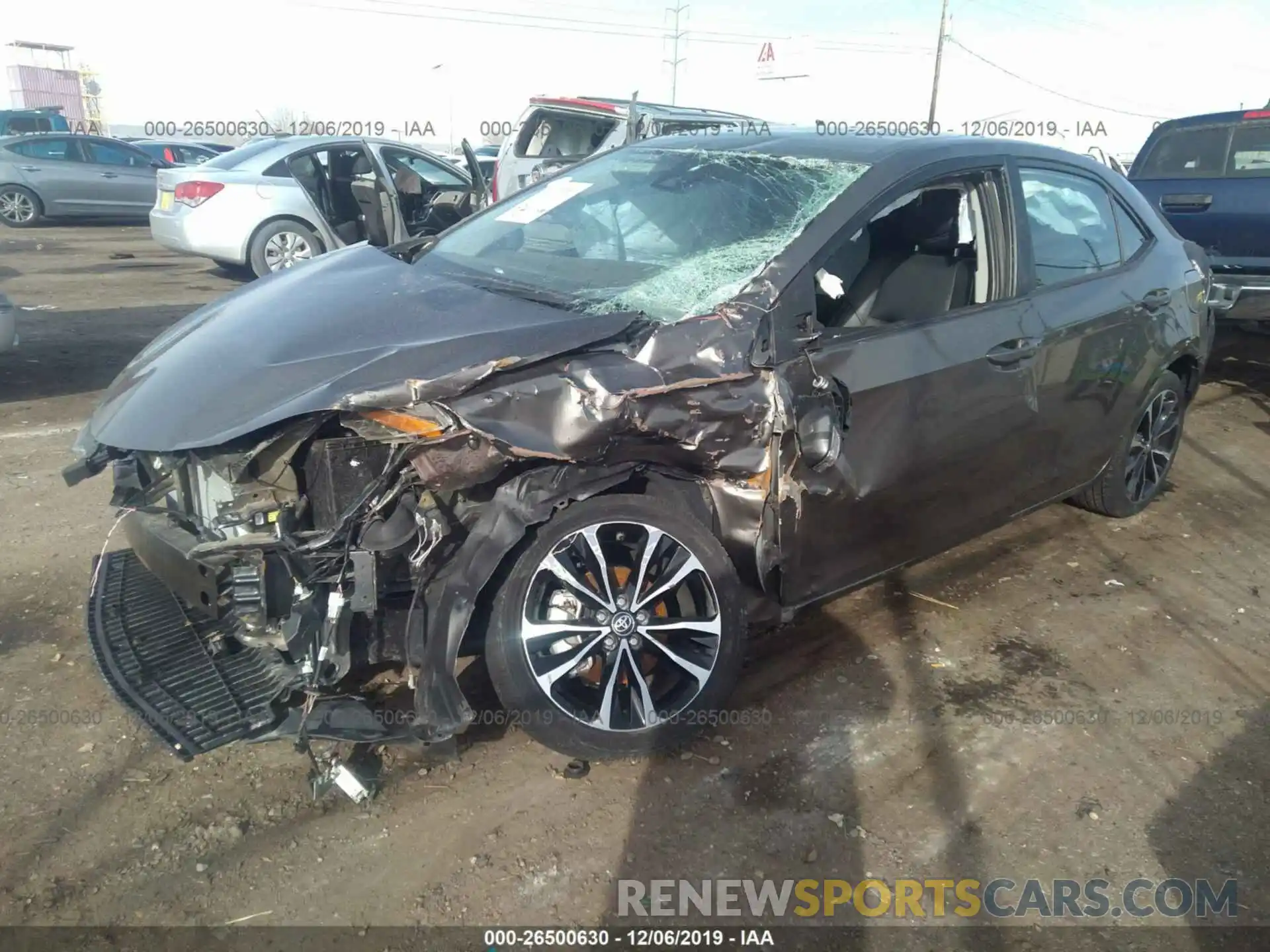 2 Photograph of a damaged car 2T1BURHE6KC206319 TOYOTA COROLLA 2019