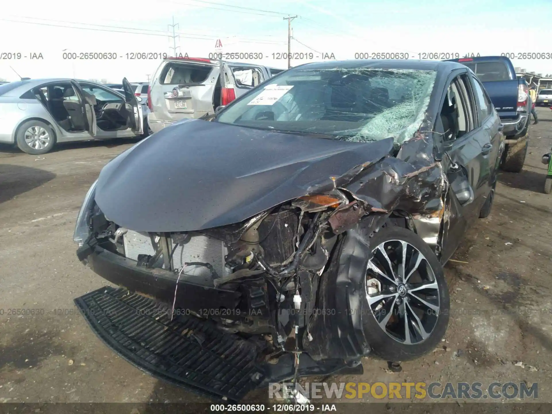 6 Photograph of a damaged car 2T1BURHE6KC206319 TOYOTA COROLLA 2019