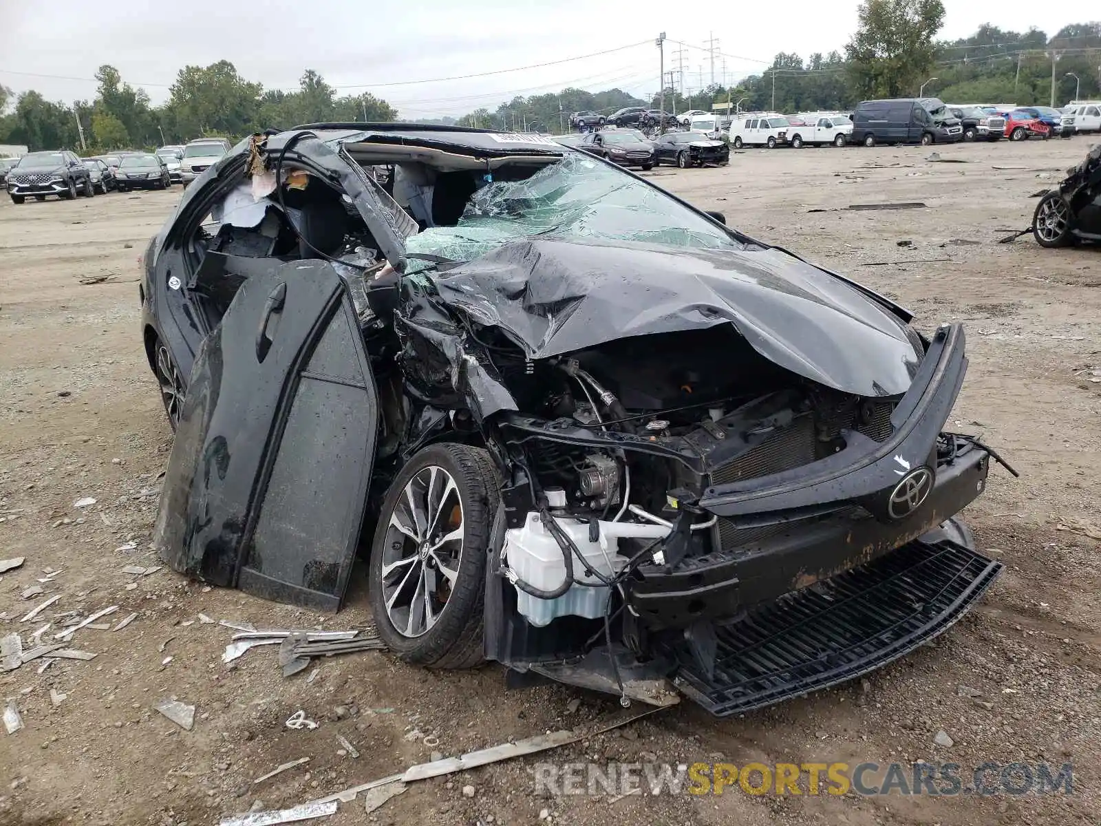 1 Photograph of a damaged car 2T1BURHE6KC206627 TOYOTA COROLLA 2019