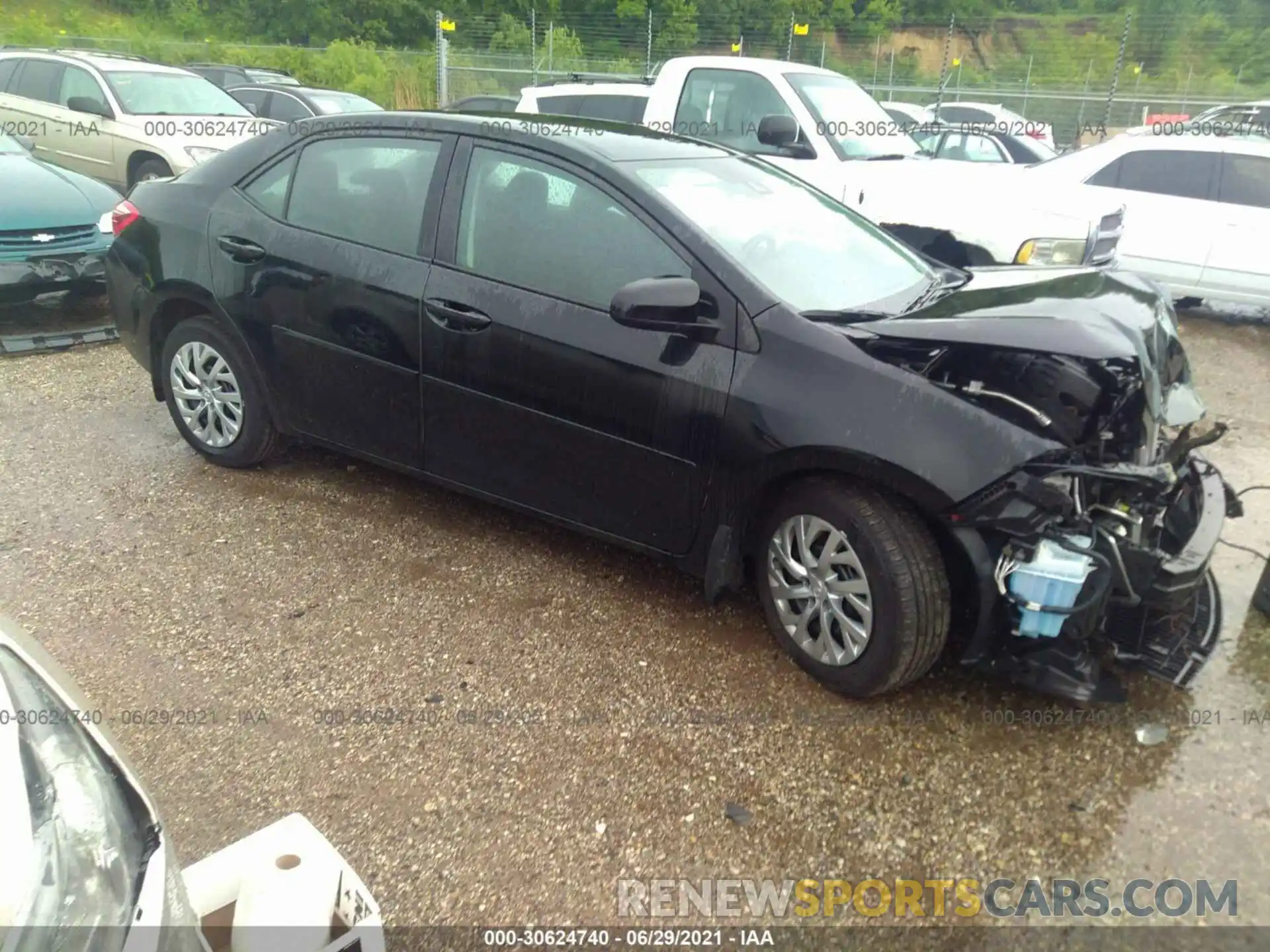 1 Photograph of a damaged car 2T1BURHE6KC207406 TOYOTA COROLLA 2019