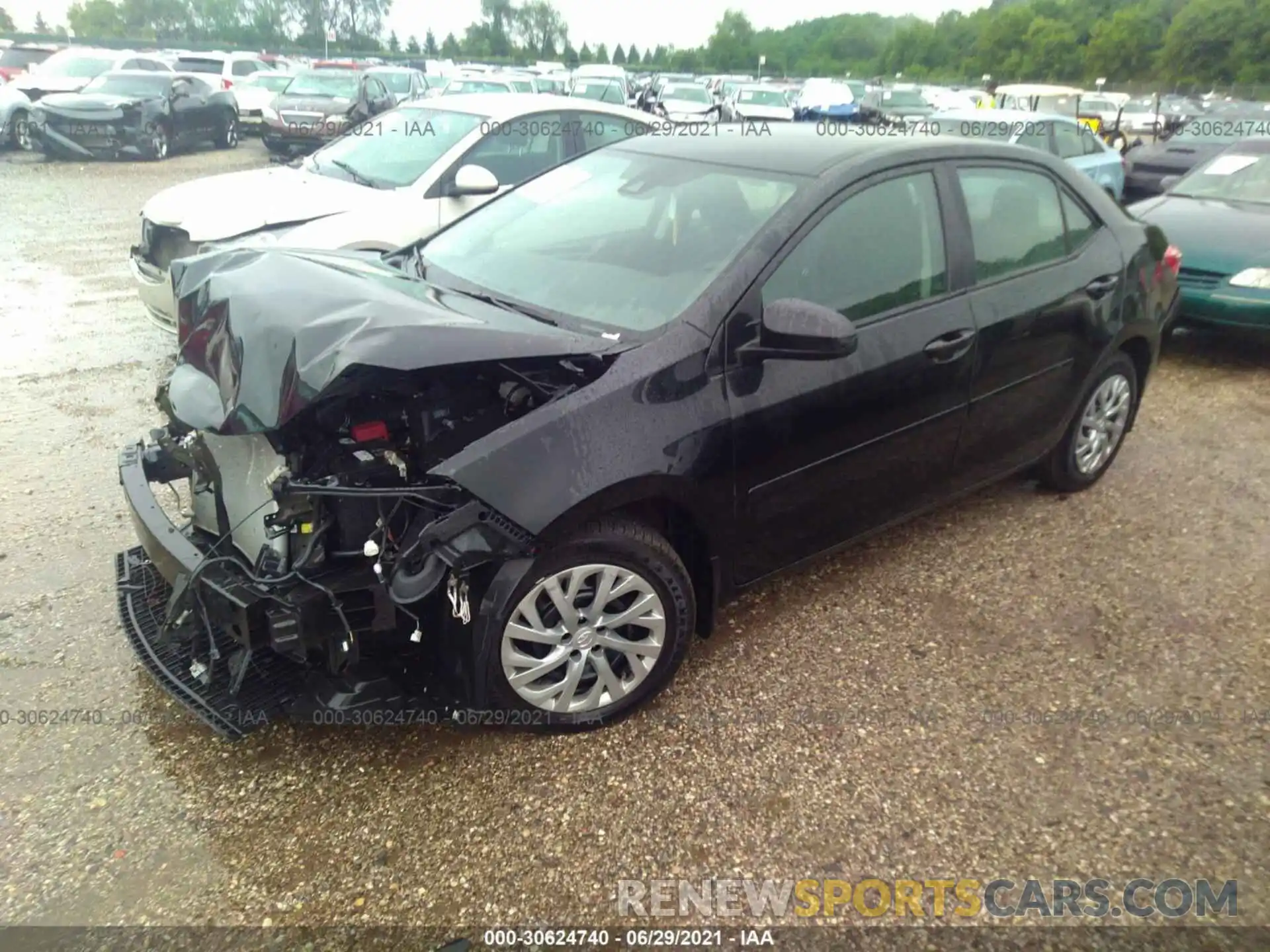 2 Photograph of a damaged car 2T1BURHE6KC207406 TOYOTA COROLLA 2019