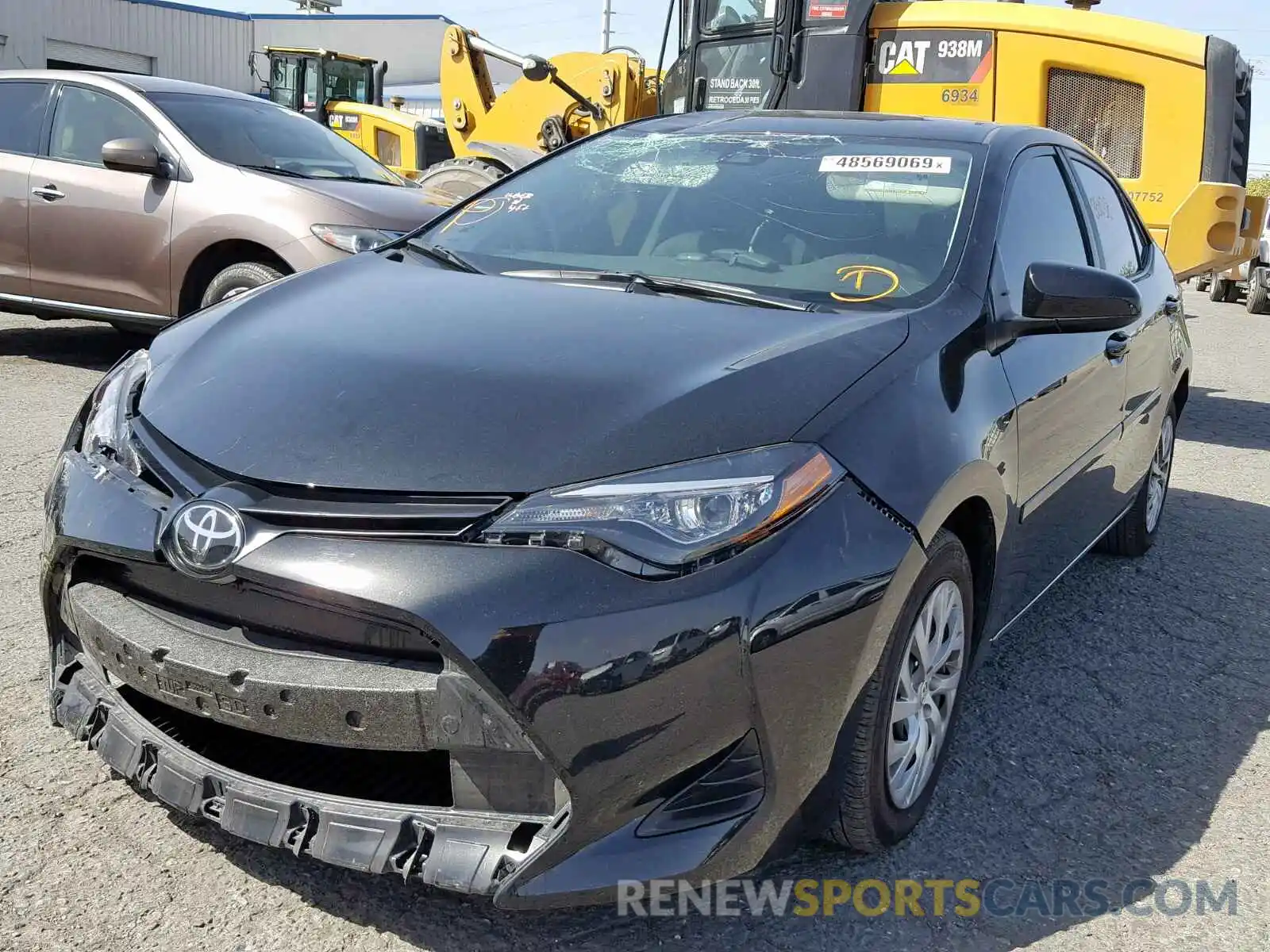 2 Photograph of a damaged car 2T1BURHE6KC208815 TOYOTA COROLLA 2019