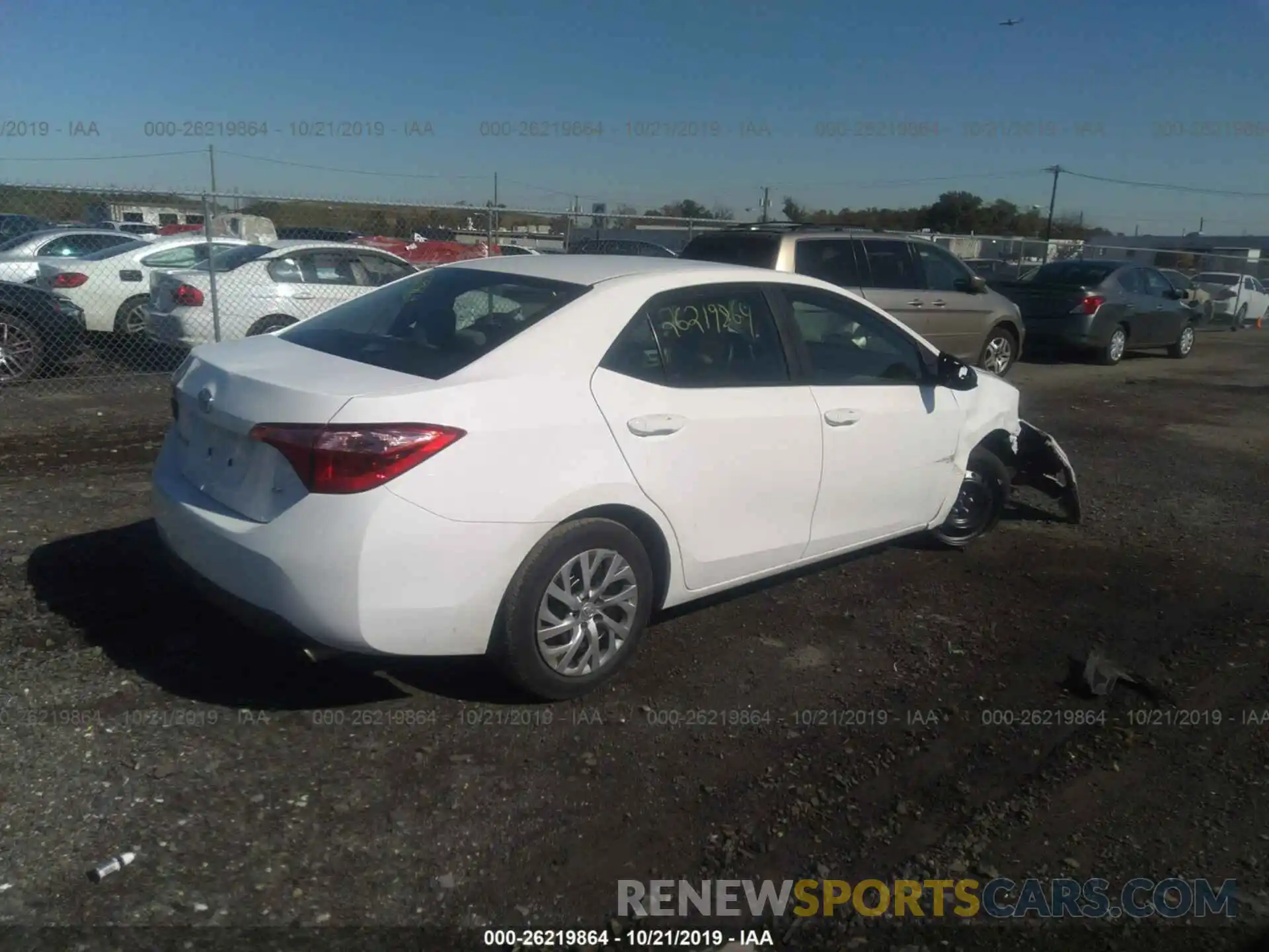 4 Photograph of a damaged car 2T1BURHE6KC208958 TOYOTA COROLLA 2019