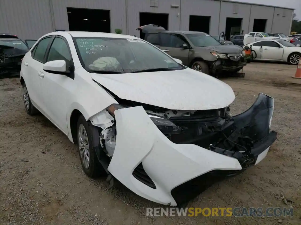 1 Photograph of a damaged car 2T1BURHE6KC209186 TOYOTA COROLLA 2019