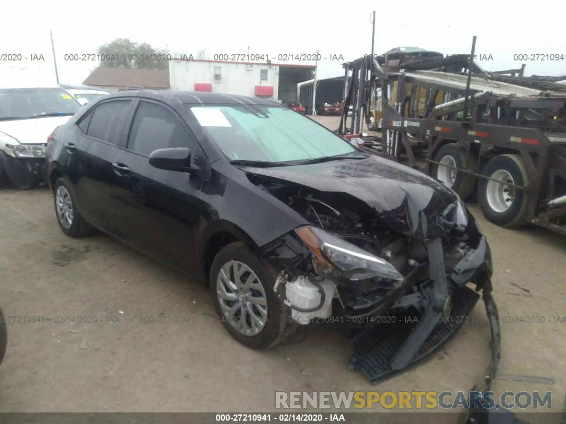 1 Photograph of a damaged car 2T1BURHE6KC210077 TOYOTA COROLLA 2019