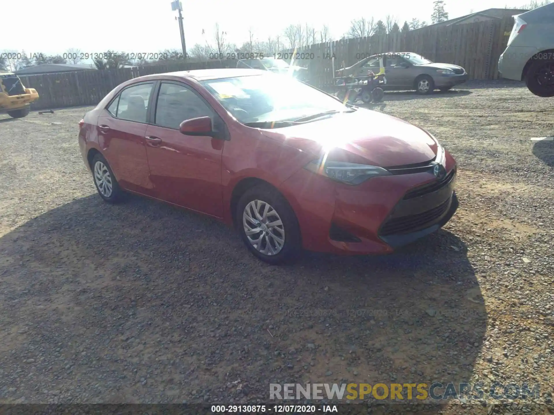 1 Photograph of a damaged car 2T1BURHE6KC210435 TOYOTA COROLLA 2019