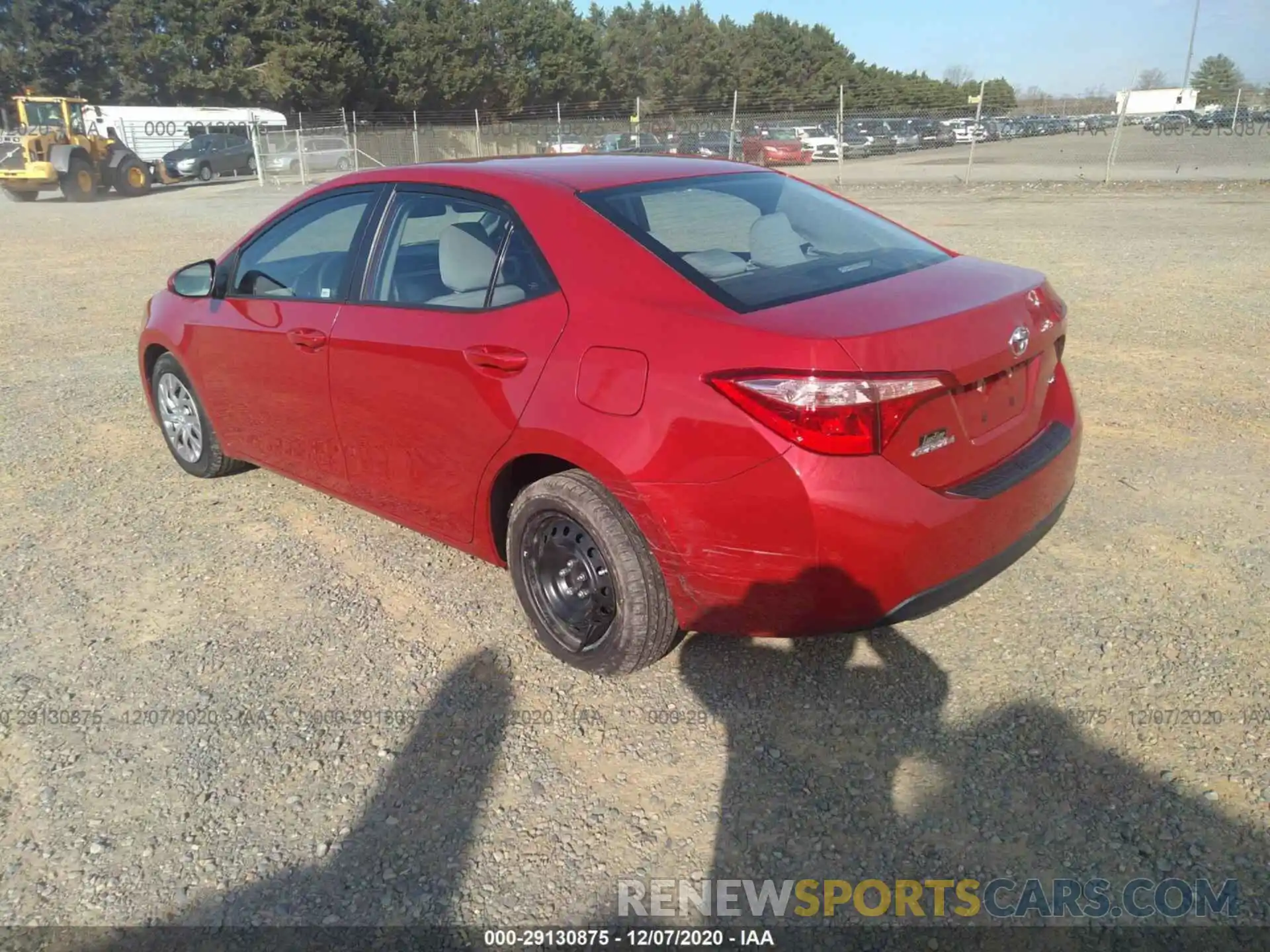 3 Photograph of a damaged car 2T1BURHE6KC210435 TOYOTA COROLLA 2019