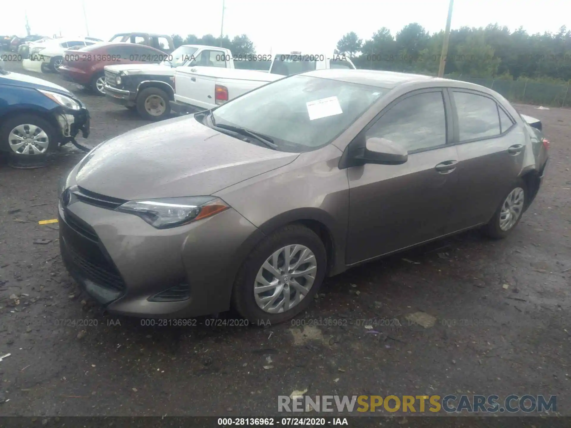 2 Photograph of a damaged car 2T1BURHE6KC210760 TOYOTA COROLLA 2019