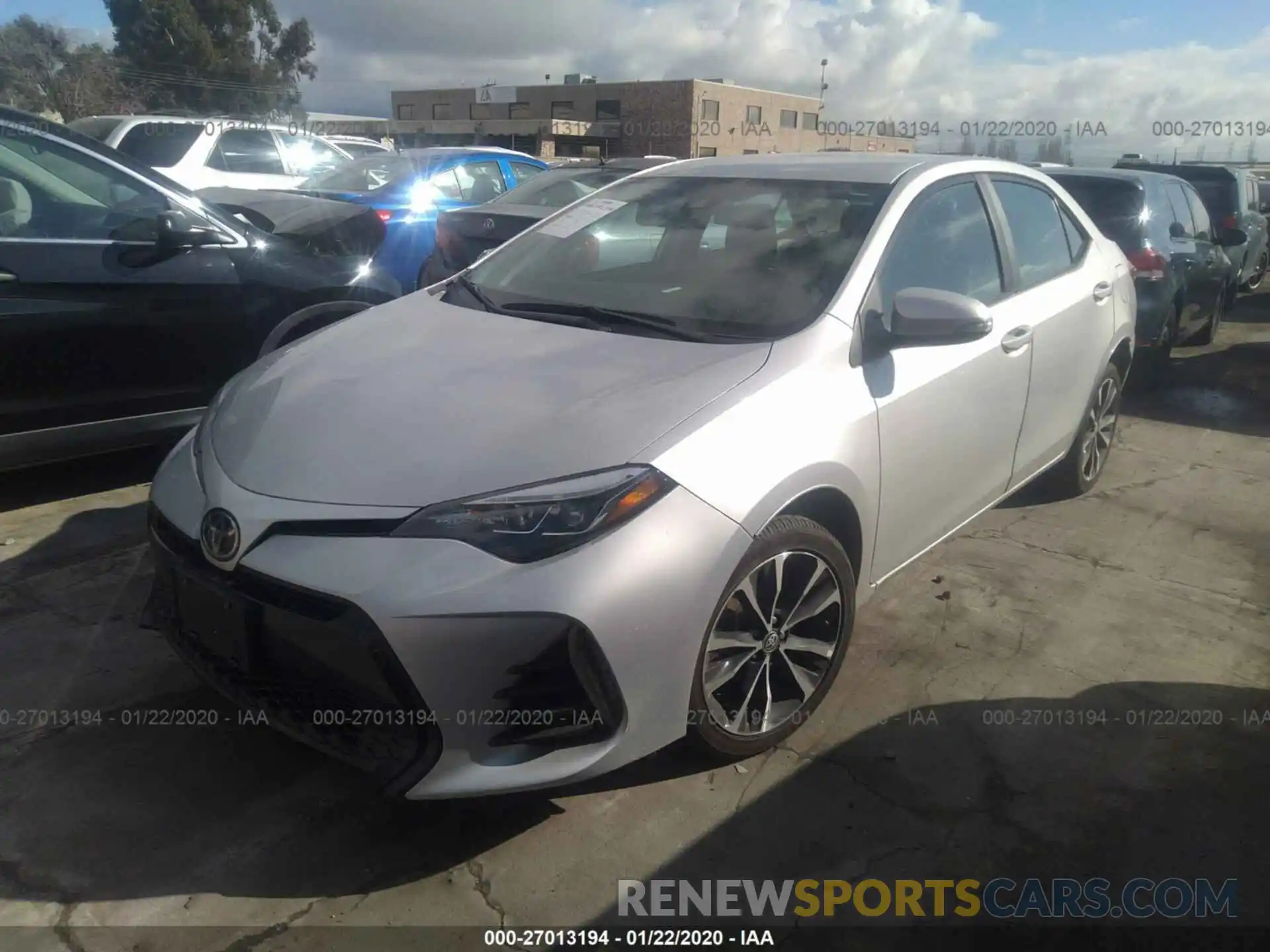 2 Photograph of a damaged car 2T1BURHE6KC210970 TOYOTA COROLLA 2019