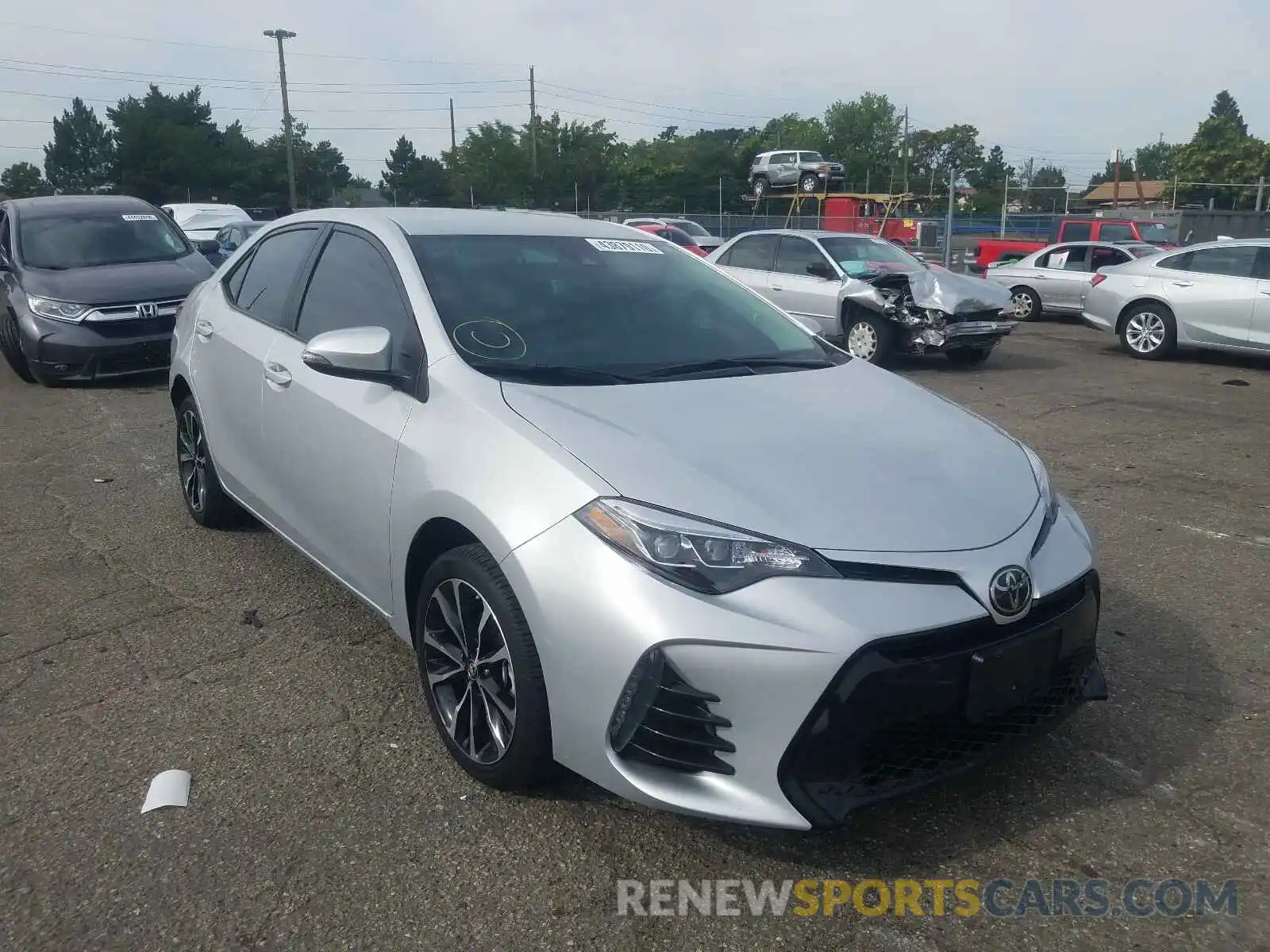 1 Photograph of a damaged car 2T1BURHE6KC211021 TOYOTA COROLLA 2019