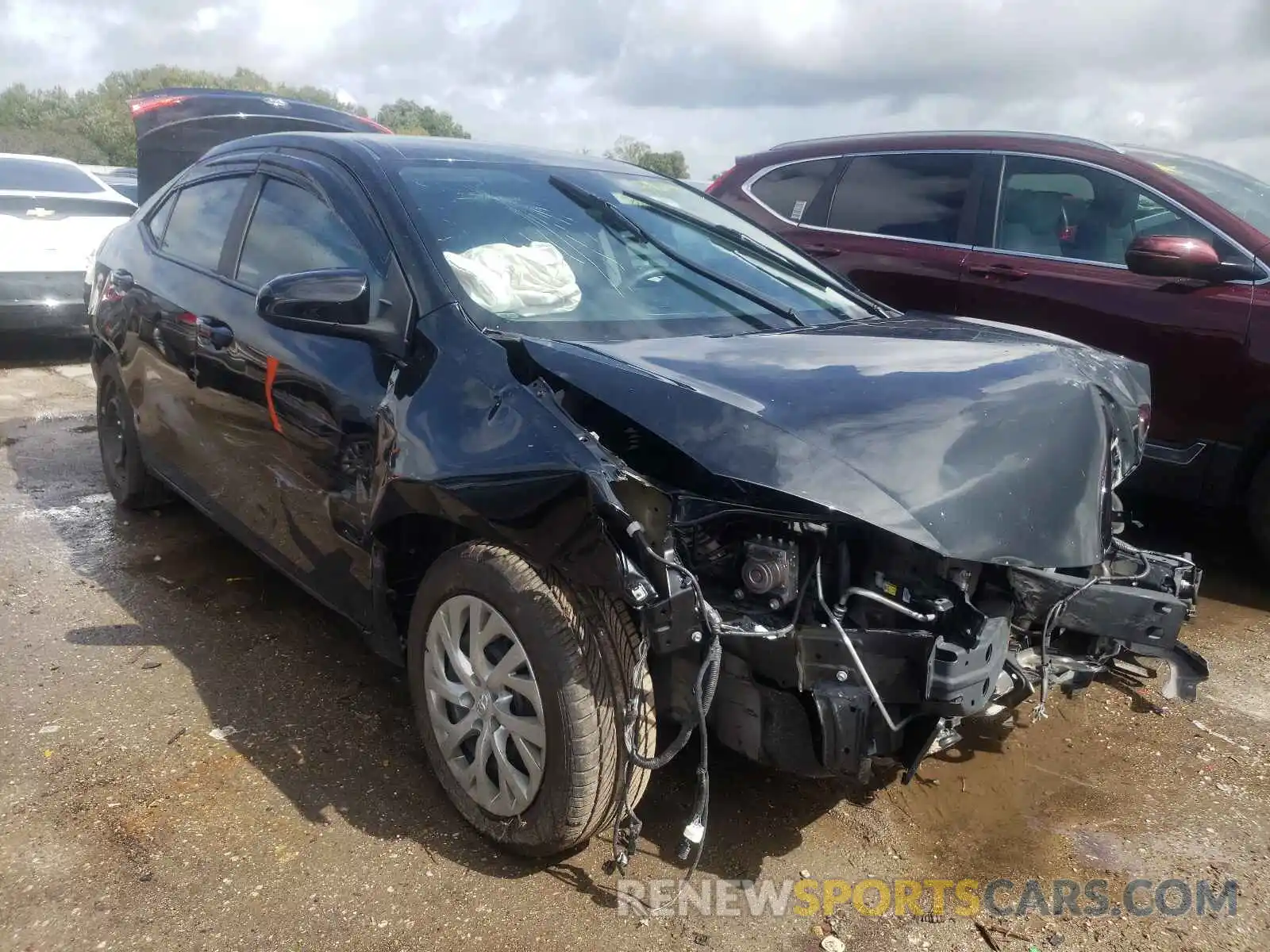 1 Photograph of a damaged car 2T1BURHE6KC211553 TOYOTA COROLLA 2019