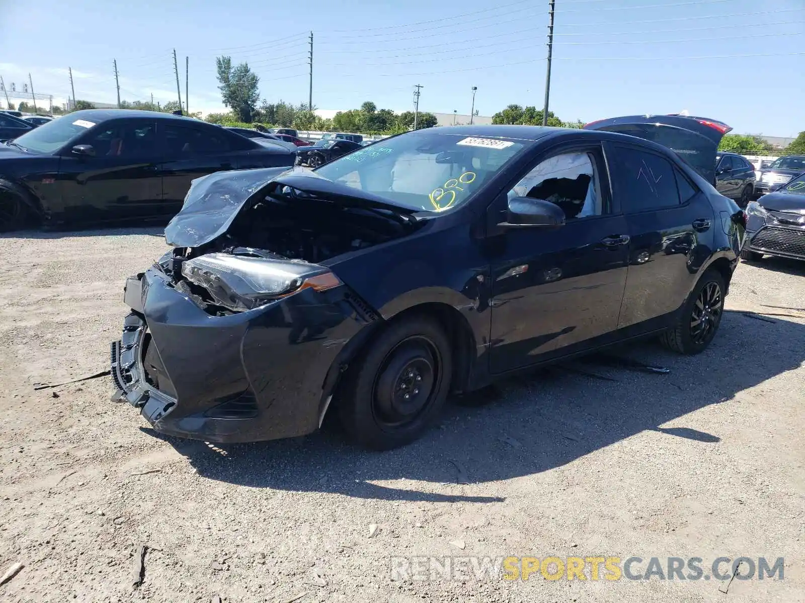 2 Photograph of a damaged car 2T1BURHE6KC212296 TOYOTA COROLLA 2019