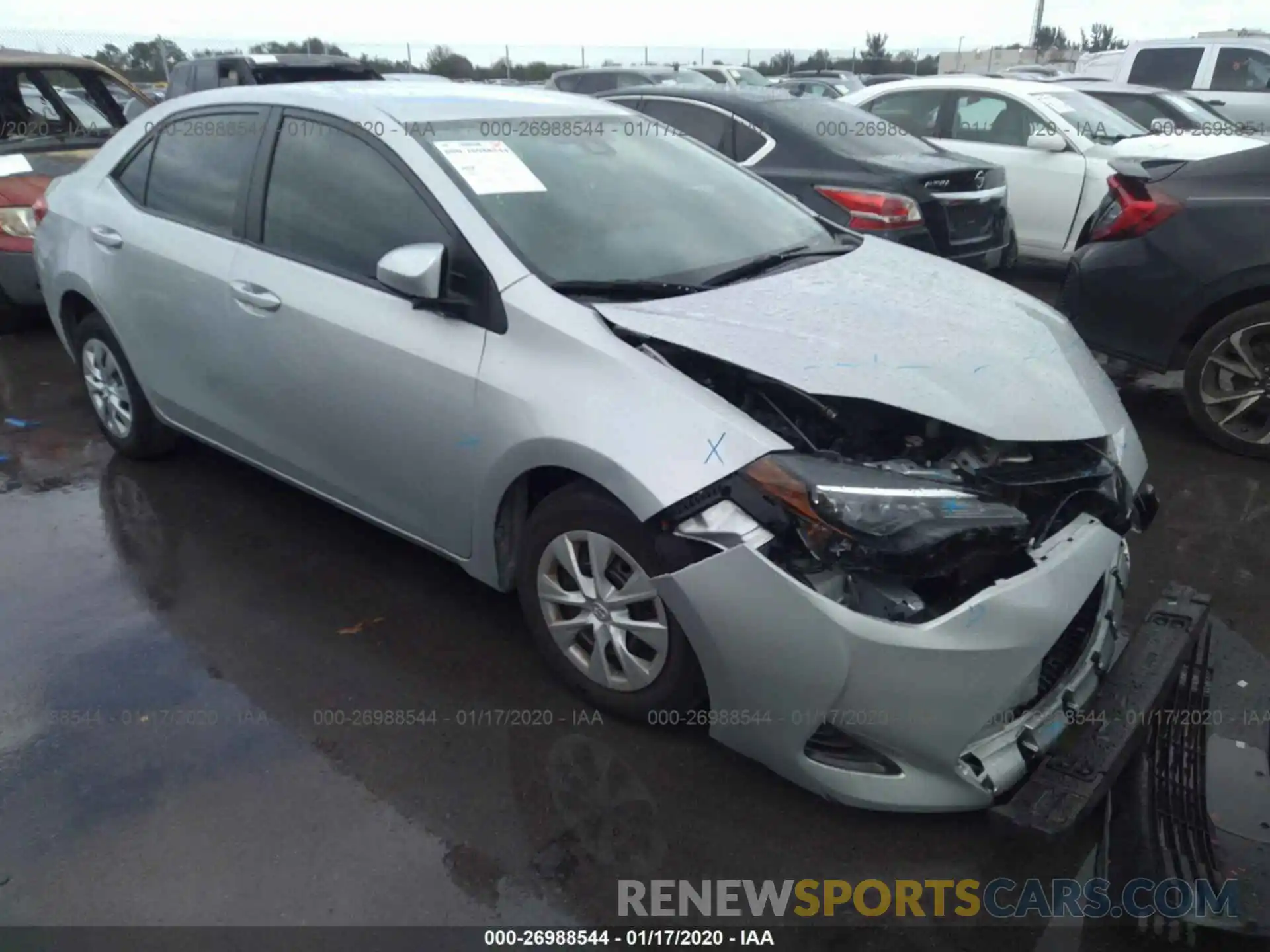 1 Photograph of a damaged car 2T1BURHE6KC212671 TOYOTA COROLLA 2019