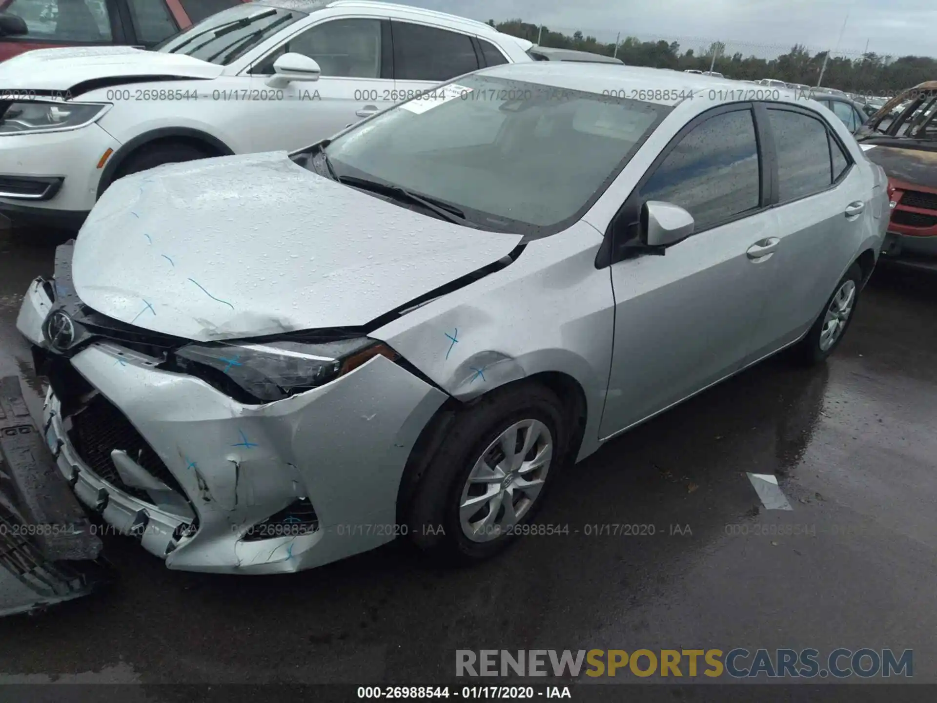 2 Photograph of a damaged car 2T1BURHE6KC212671 TOYOTA COROLLA 2019