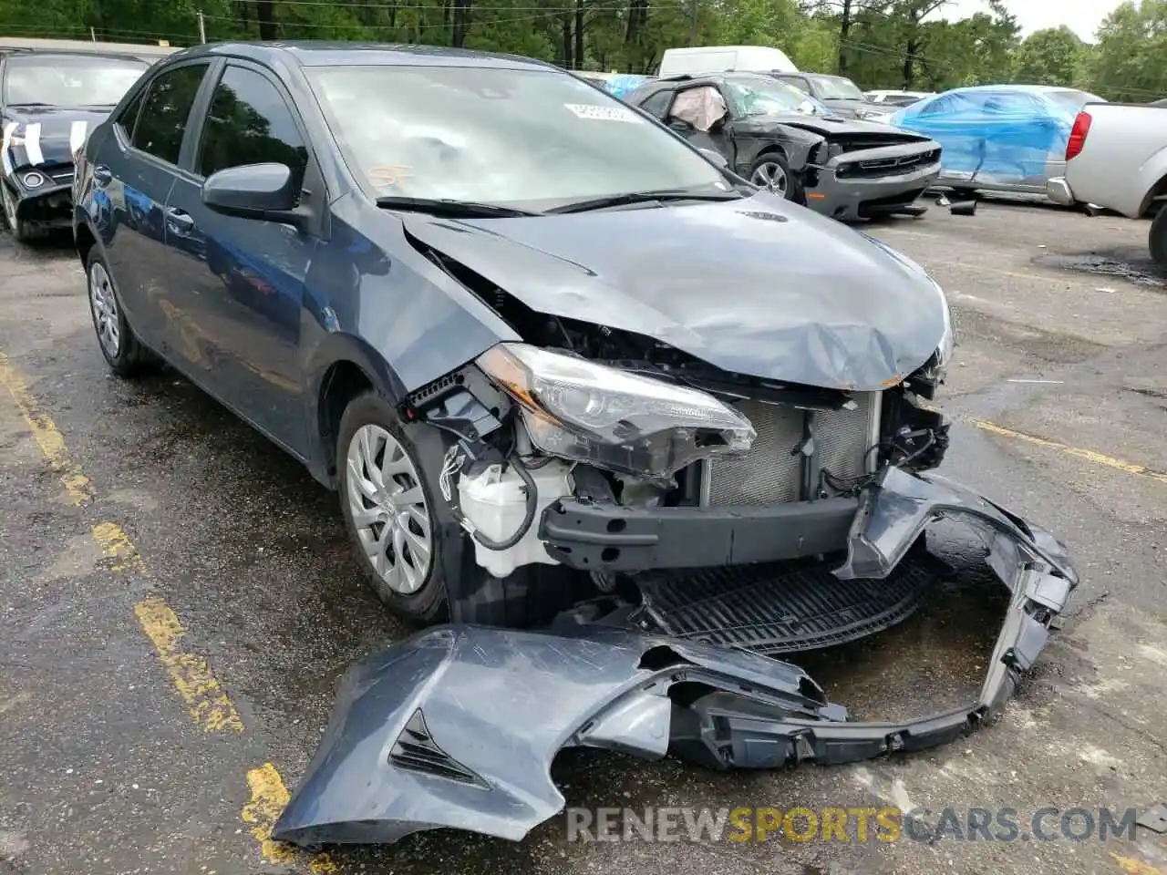 1 Photograph of a damaged car 2T1BURHE6KC212802 TOYOTA COROLLA 2019