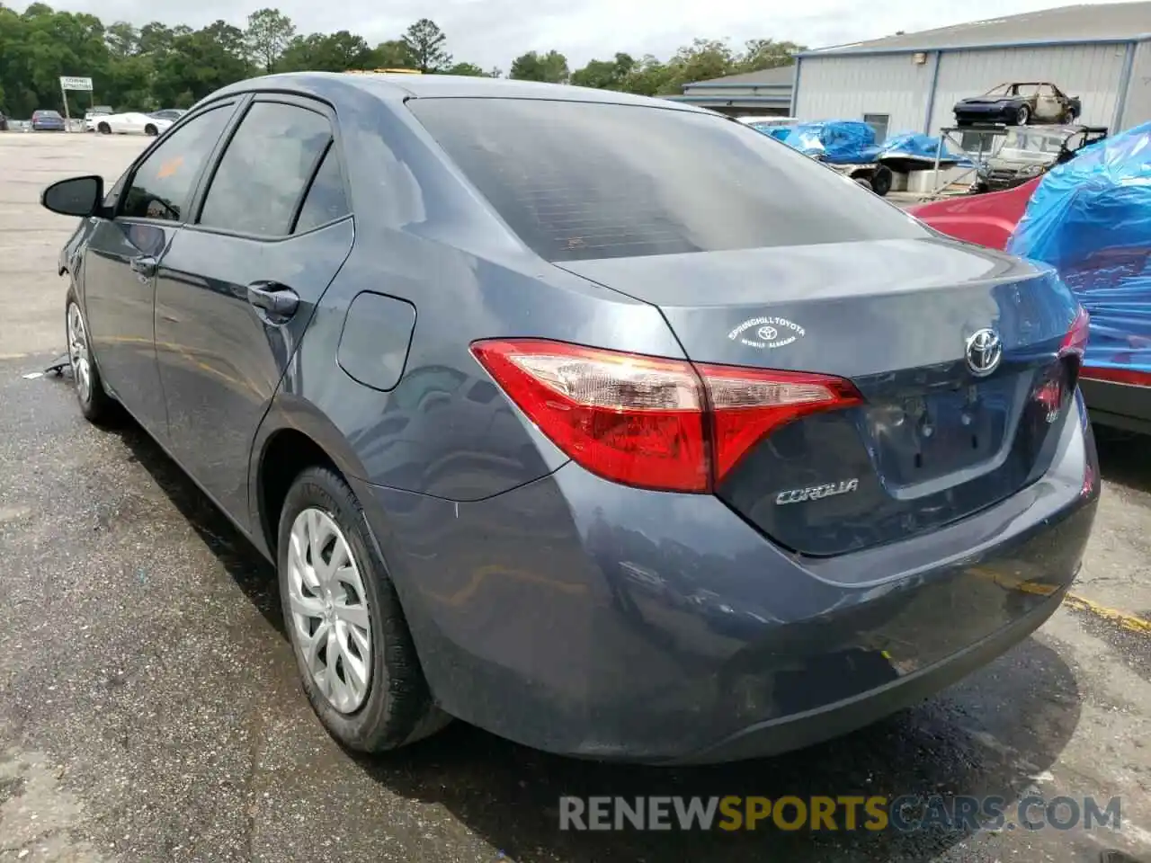 3 Photograph of a damaged car 2T1BURHE6KC212802 TOYOTA COROLLA 2019