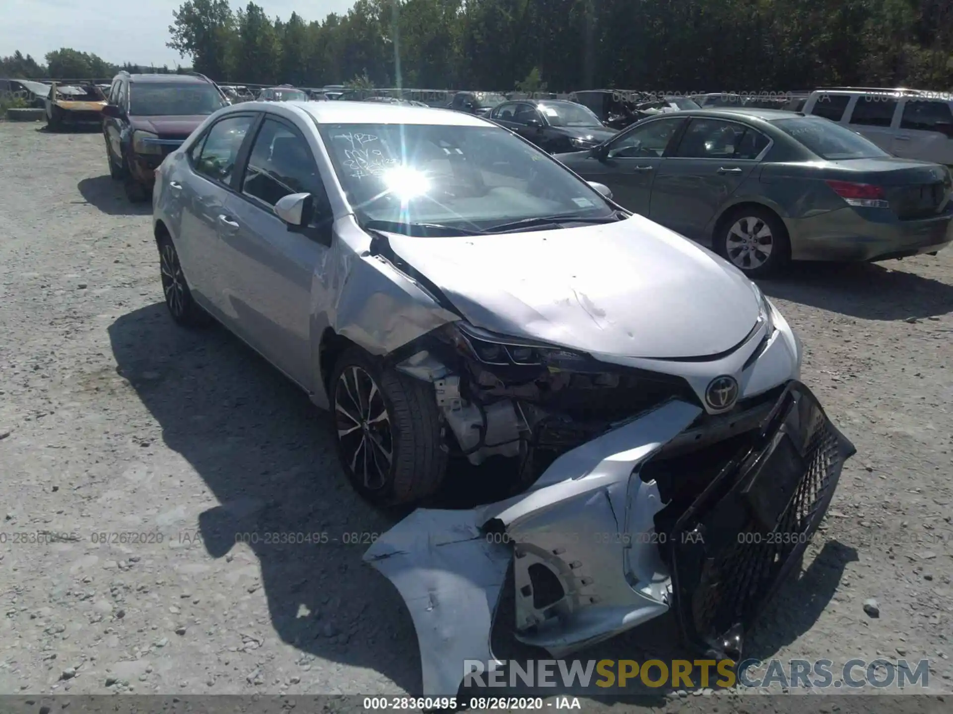 1 Photograph of a damaged car 2T1BURHE6KC213383 TOYOTA COROLLA 2019