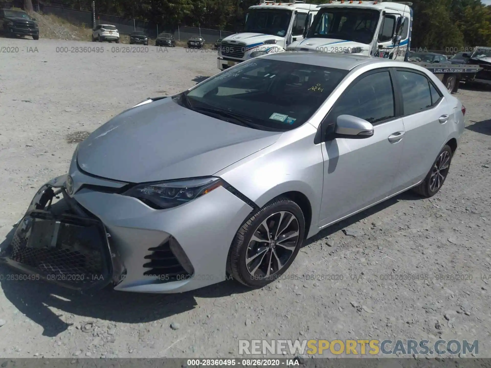 2 Photograph of a damaged car 2T1BURHE6KC213383 TOYOTA COROLLA 2019