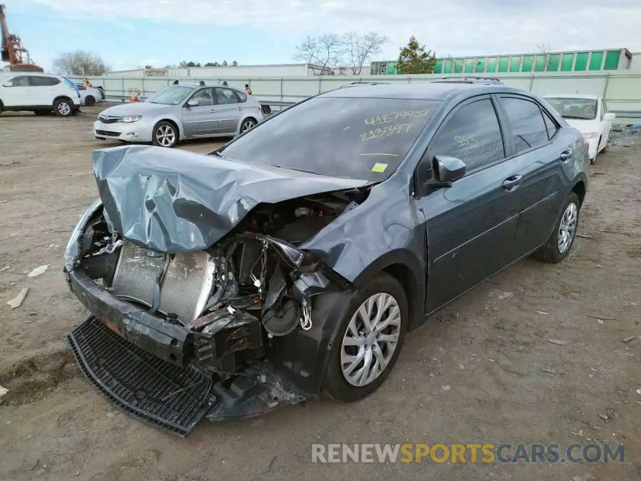 2 Photograph of a damaged car 2T1BURHE6KC213397 TOYOTA COROLLA 2019