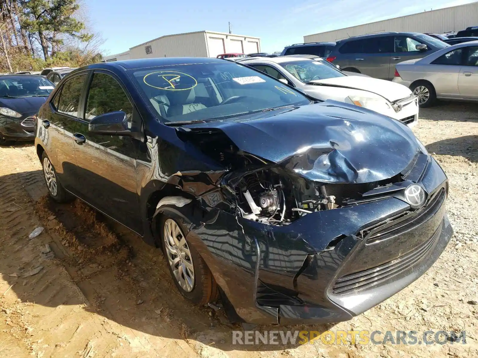 1 Photograph of a damaged car 2T1BURHE6KC213528 TOYOTA COROLLA 2019