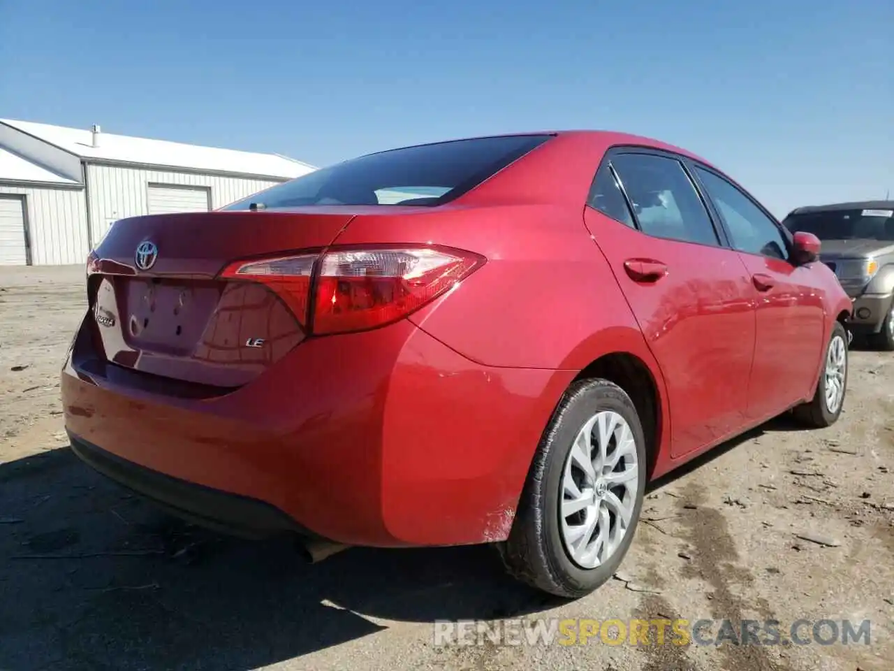 4 Photograph of a damaged car 2T1BURHE6KC213562 TOYOTA COROLLA 2019