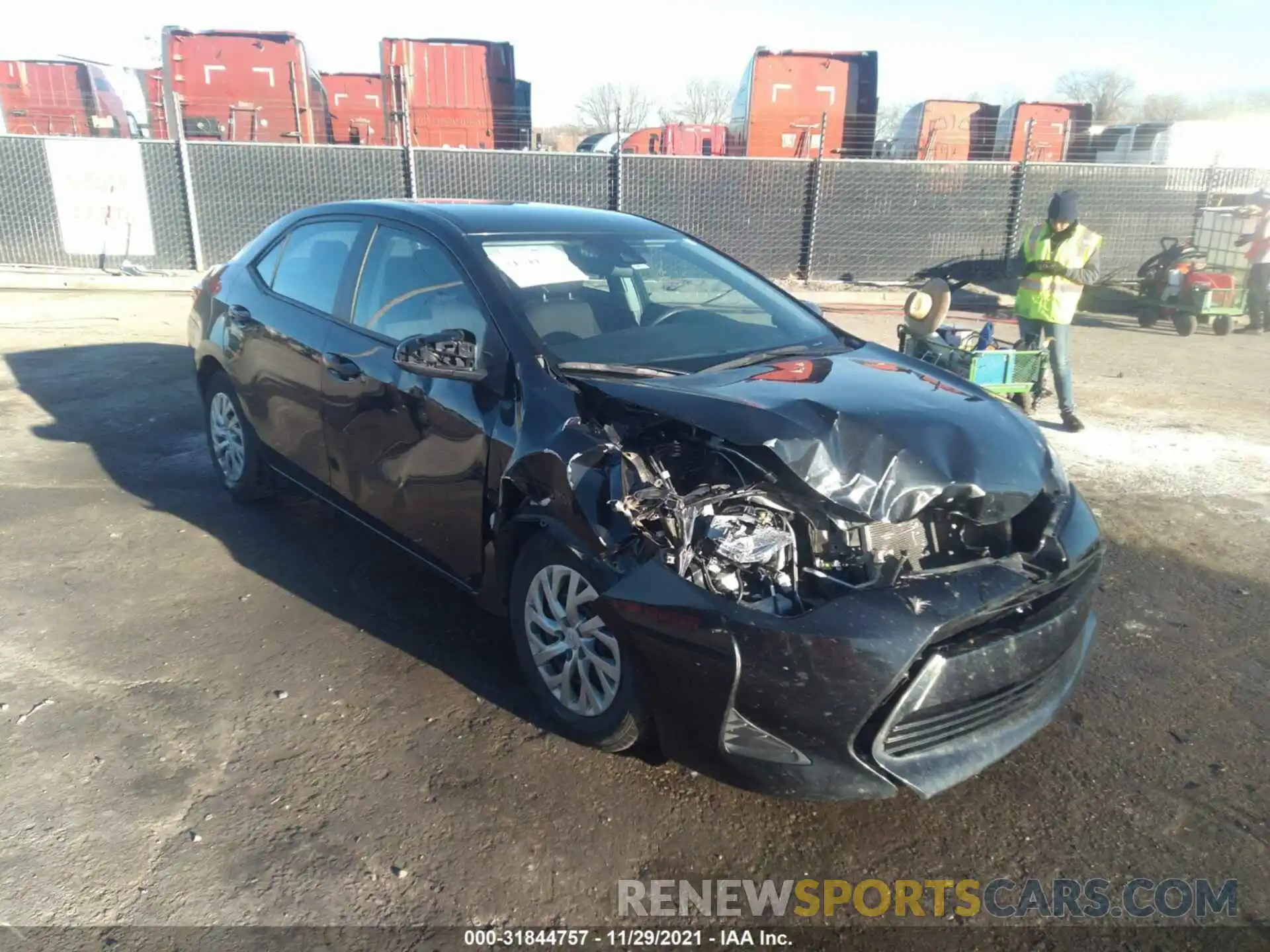 1 Photograph of a damaged car 2T1BURHE6KC213853 TOYOTA COROLLA 2019