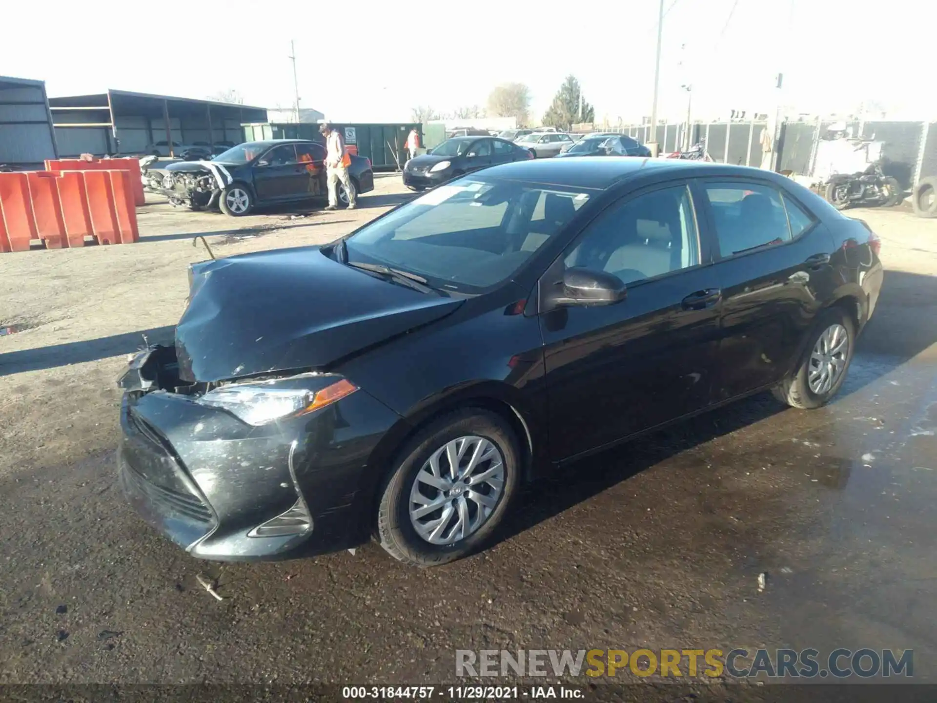 2 Photograph of a damaged car 2T1BURHE6KC213853 TOYOTA COROLLA 2019