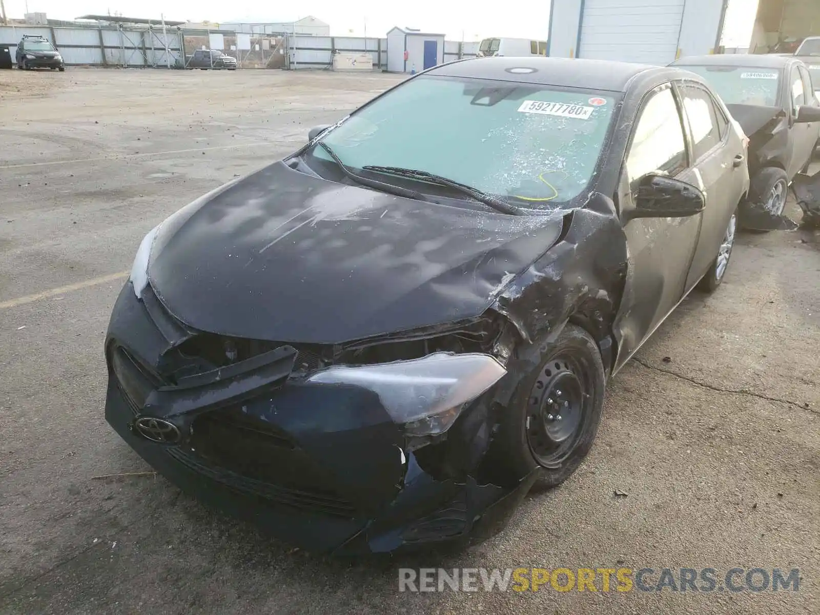 2 Photograph of a damaged car 2T1BURHE6KC214100 TOYOTA COROLLA 2019