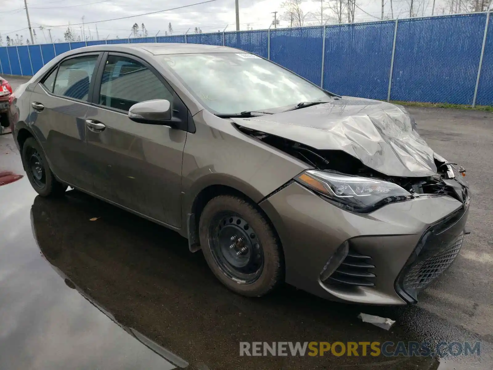 1 Photograph of a damaged car 2T1BURHE6KC214355 TOYOTA COROLLA 2019