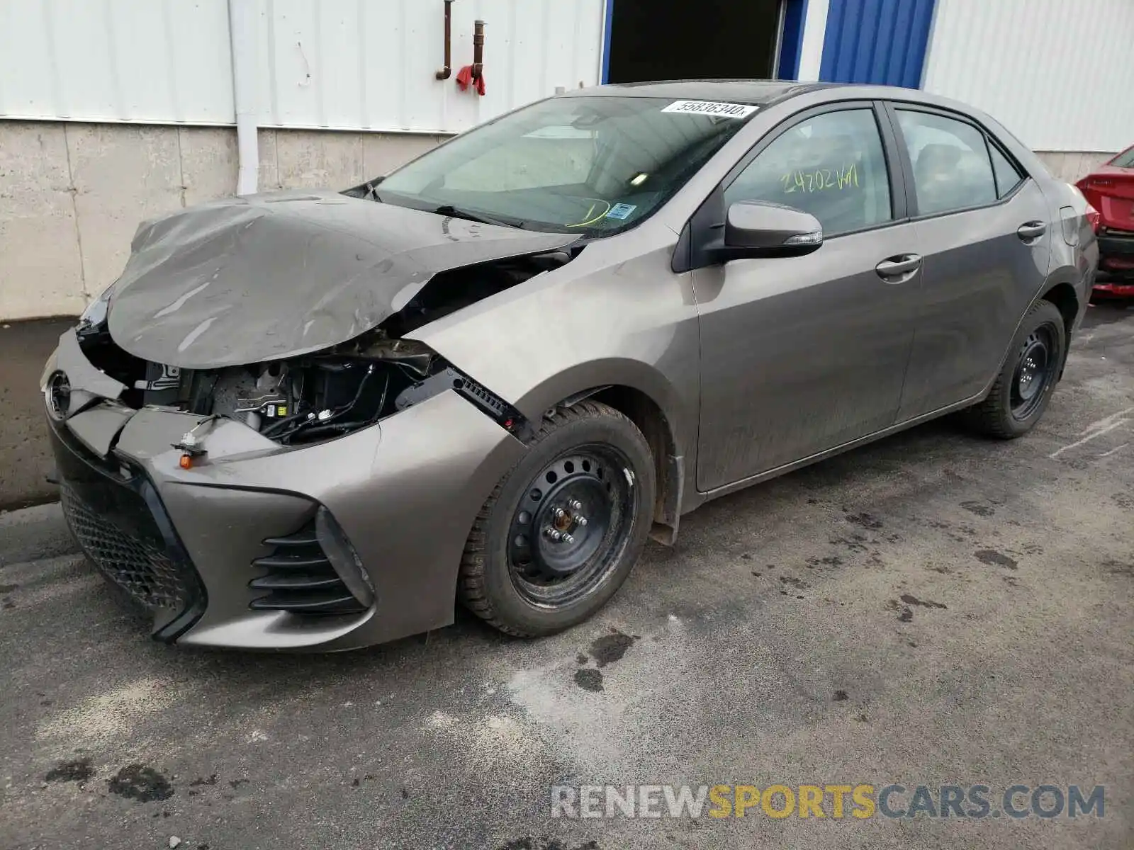 2 Photograph of a damaged car 2T1BURHE6KC214355 TOYOTA COROLLA 2019