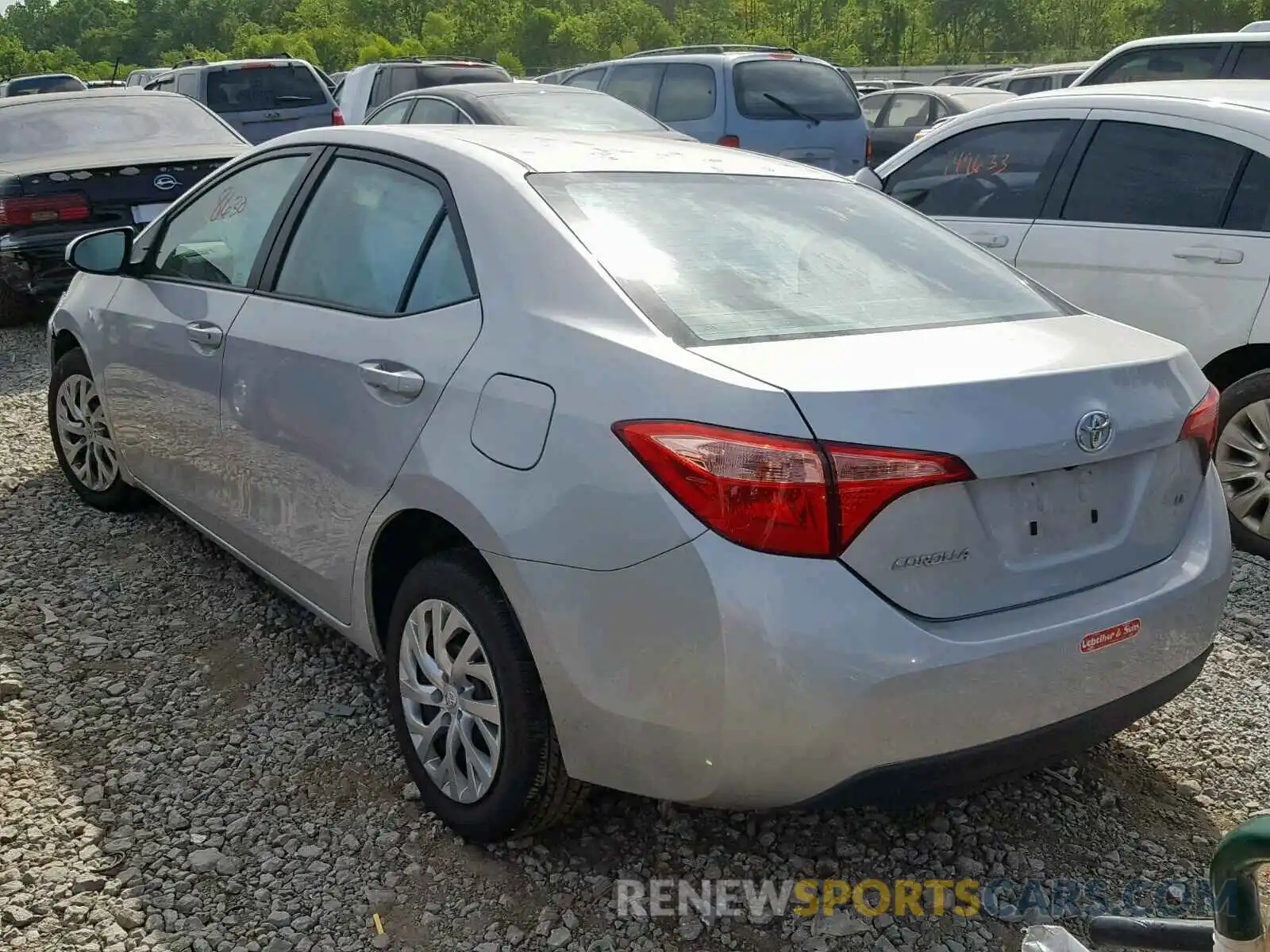 3 Photograph of a damaged car 2T1BURHE6KC214405 TOYOTA COROLLA 2019