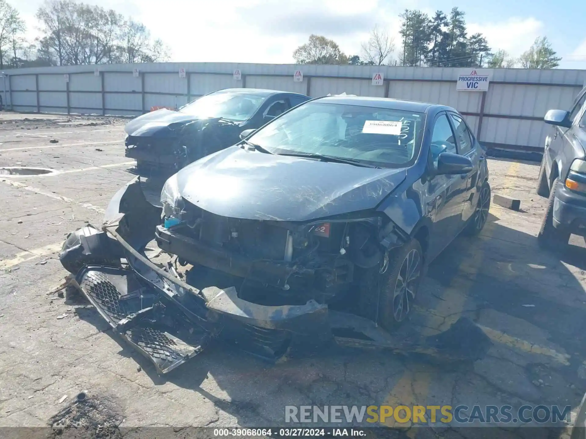 2 Photograph of a damaged car 2T1BURHE6KC214551 TOYOTA COROLLA 2019