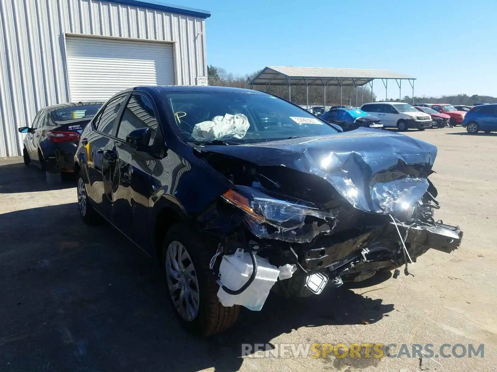 1 Photograph of a damaged car 2T1BURHE6KC214985 TOYOTA COROLLA 2019