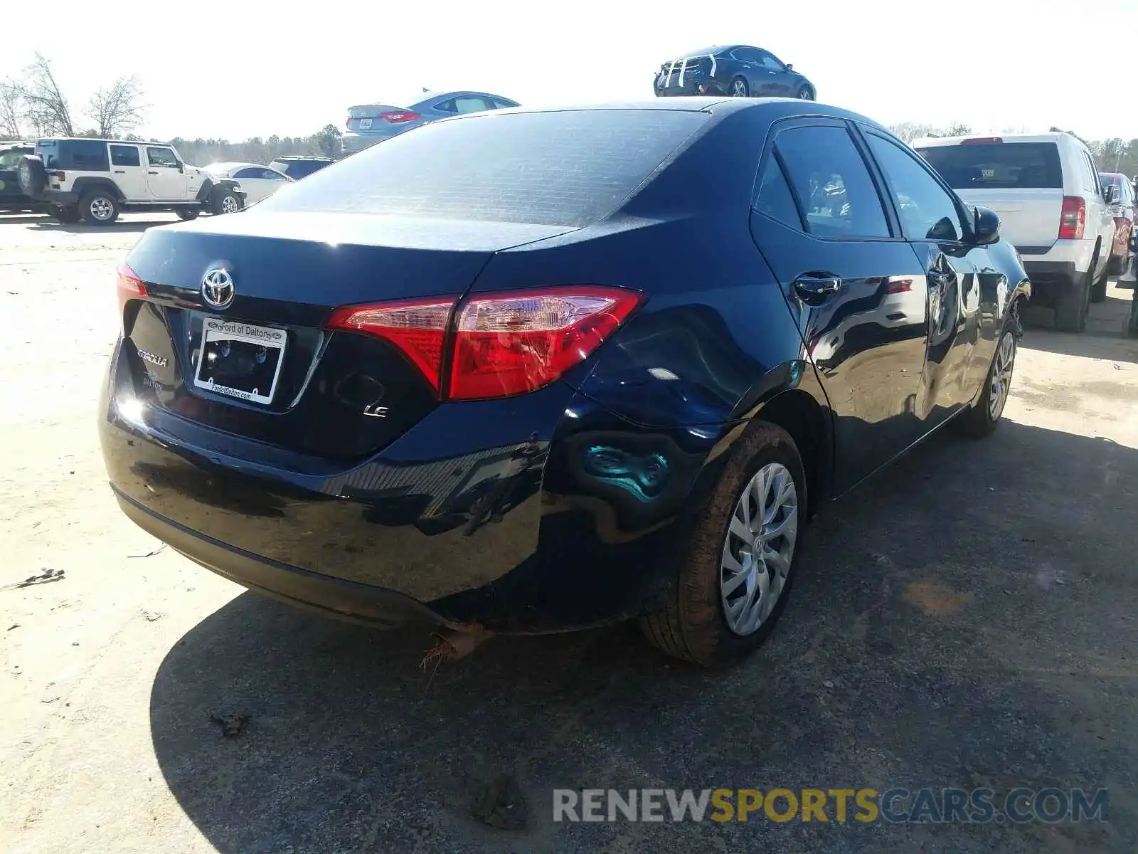 4 Photograph of a damaged car 2T1BURHE6KC214985 TOYOTA COROLLA 2019