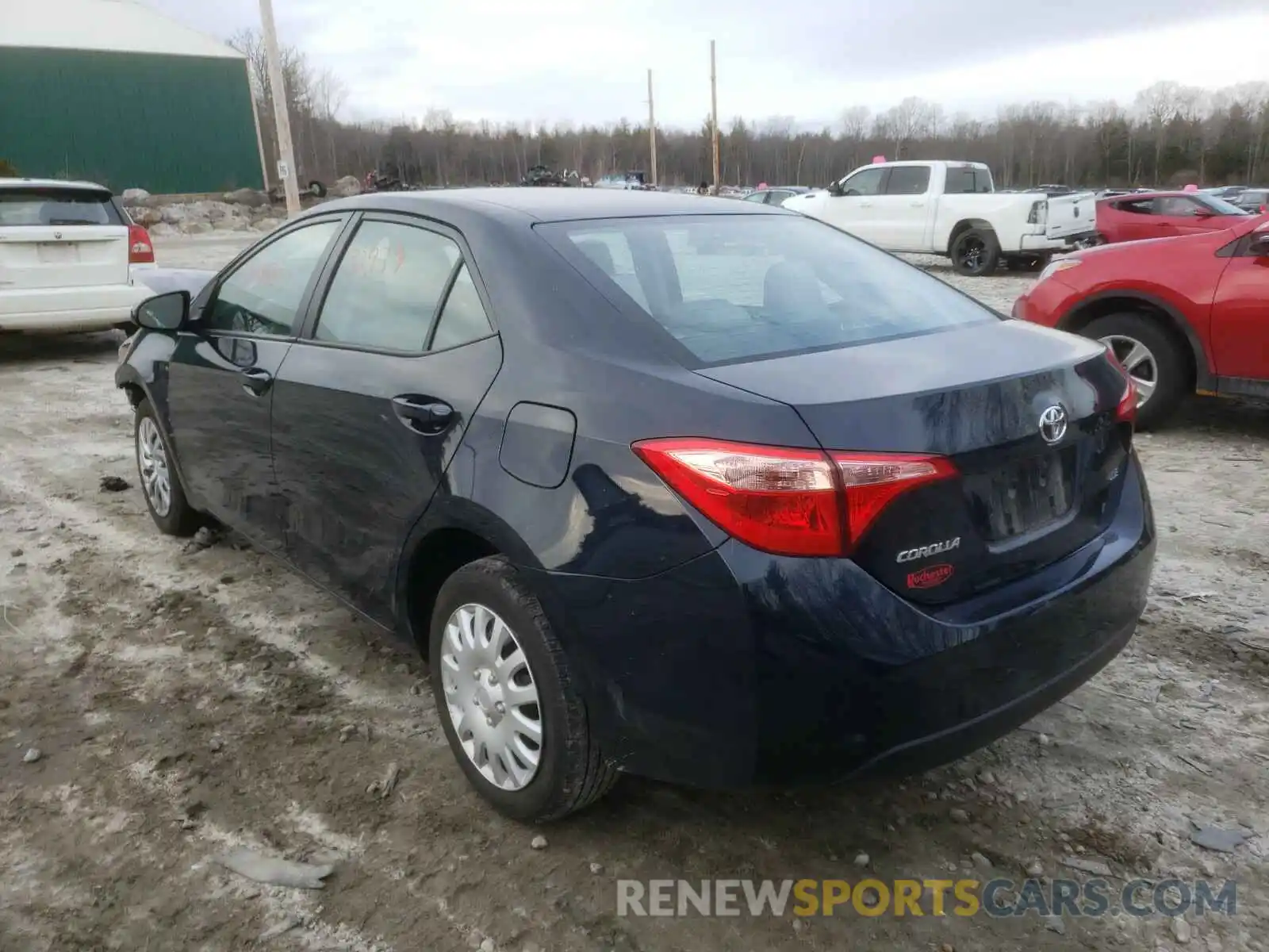 3 Photograph of a damaged car 2T1BURHE6KC215330 TOYOTA COROLLA 2019