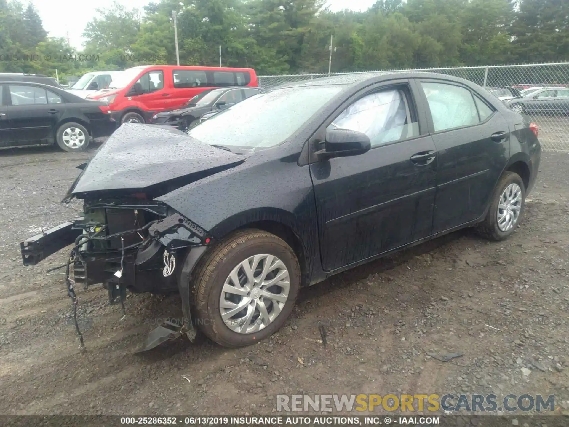 2 Photograph of a damaged car 2T1BURHE6KC215375 TOYOTA COROLLA 2019