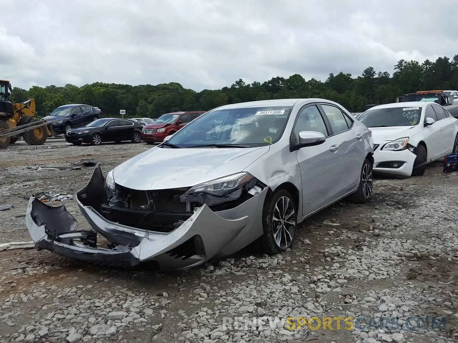 2 Photograph of a damaged car 2T1BURHE6KC215814 TOYOTA COROLLA 2019