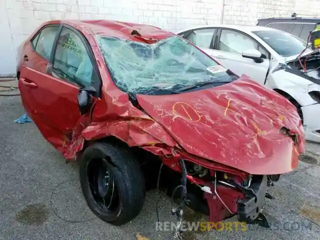 1 Photograph of a damaged car 2T1BURHE6KC216011 TOYOTA COROLLA 2019