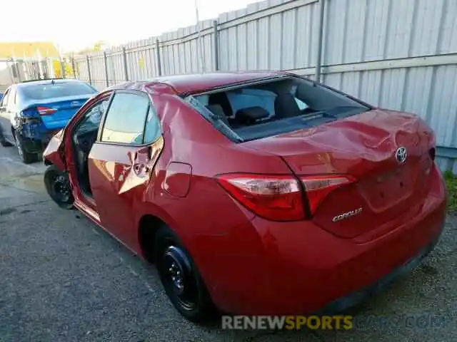 3 Photograph of a damaged car 2T1BURHE6KC216011 TOYOTA COROLLA 2019