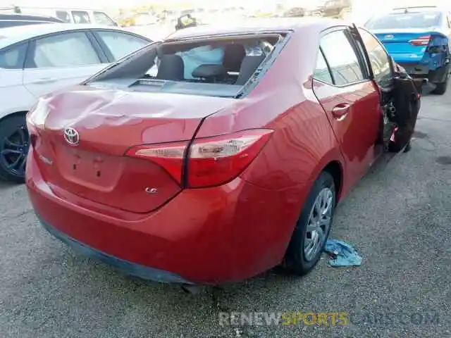 4 Photograph of a damaged car 2T1BURHE6KC216011 TOYOTA COROLLA 2019