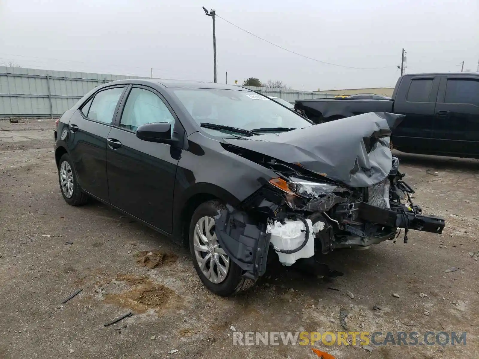 1 Photograph of a damaged car 2T1BURHE6KC216624 TOYOTA COROLLA 2019
