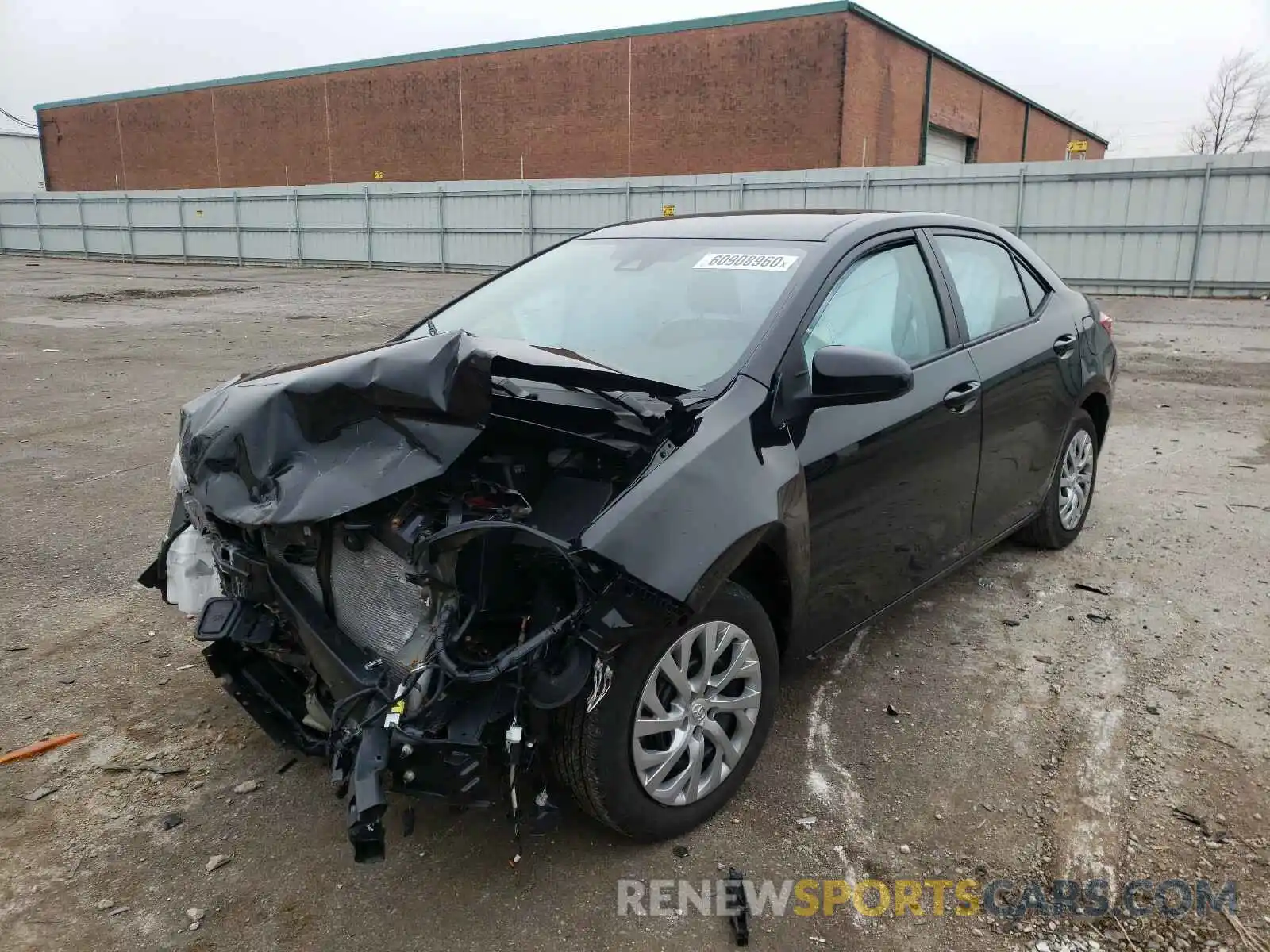 2 Photograph of a damaged car 2T1BURHE6KC216624 TOYOTA COROLLA 2019