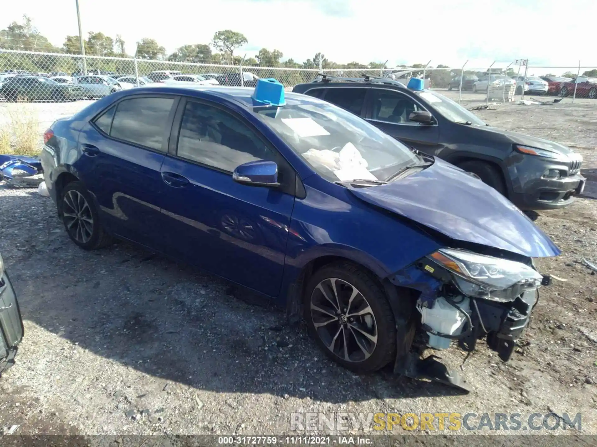 1 Photograph of a damaged car 2T1BURHE6KC217014 TOYOTA COROLLA 2019